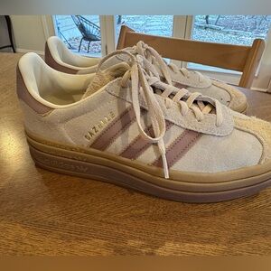Adidas Gazelle Women's Sneakers - Cream and Tan